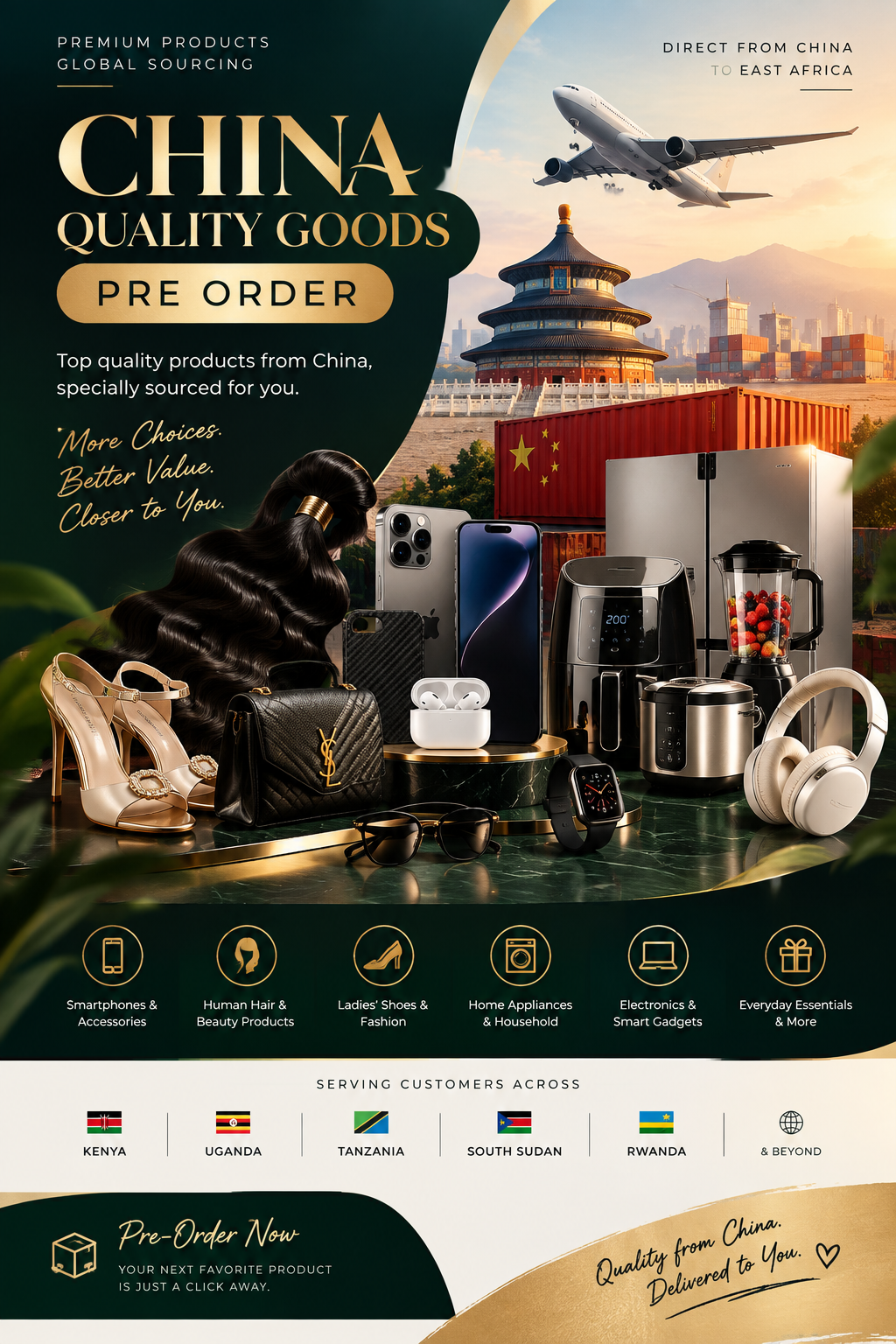 CHINA PRE ORDER GOODS